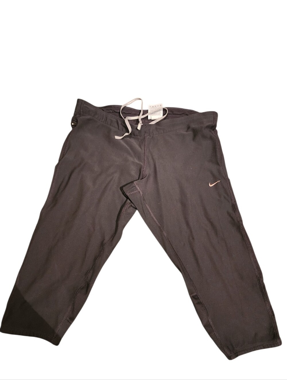 Nike Pro Dri-Fit Compression Gray Capri Workout Leggings SZ XL
